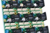 electronic board with DIN connectors